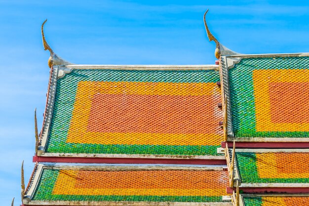 Architecture roof of temple in thai style