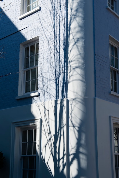 Architecture shadows during the day in the city