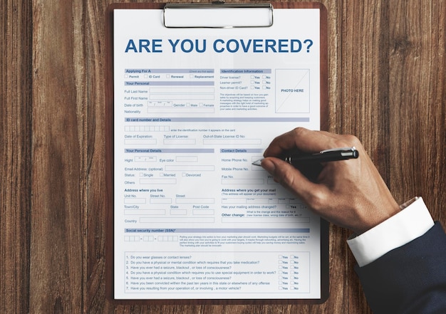 Are You Covered Insurance Application Concept