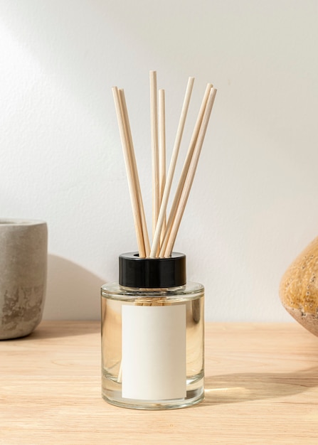 Free photo aromatic oil diffuser bottle, spa product