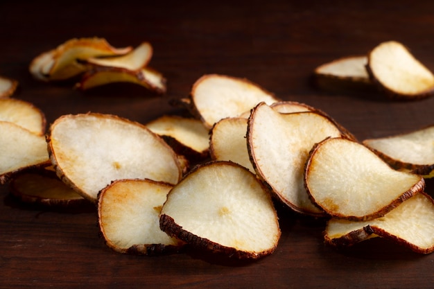 Arrangement of delicious cassava chips