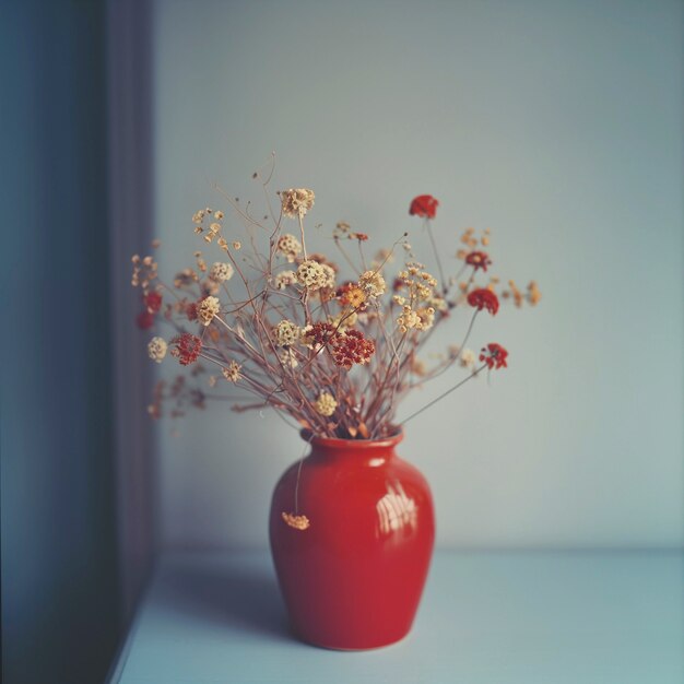 Arrangement for dried autumn flowers