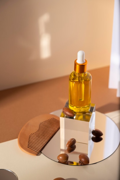 Arrangement of natural argan oil dropper