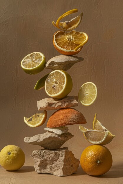 Free Photo arrangement with decorative dried fruits and vegetables