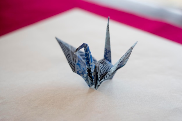 Free Photo arrangement with origami made object