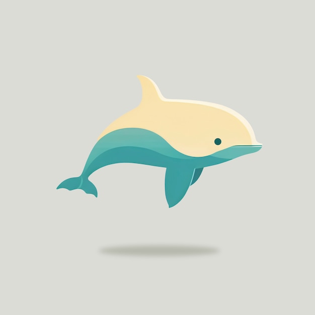 Artificial intelligence generated dolphin shape