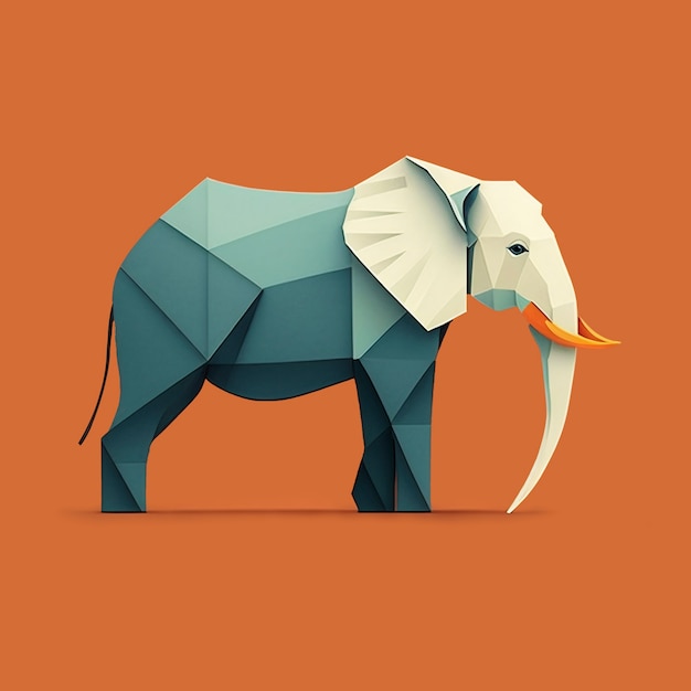 Free photo artificial intelligence generated elephant shape