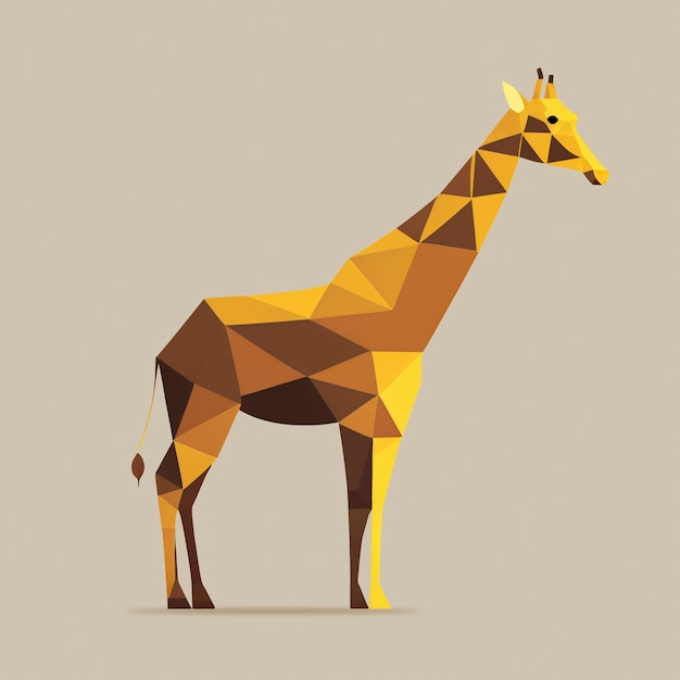 Artificial intelligence generated giraffe shape