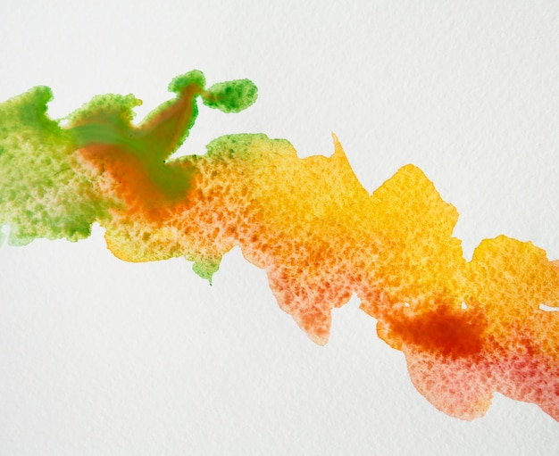 Artistic colorful watercolor brush strokes