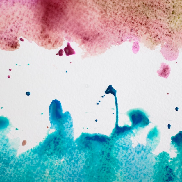 Free photo artistic colorful watercolor brush strokes