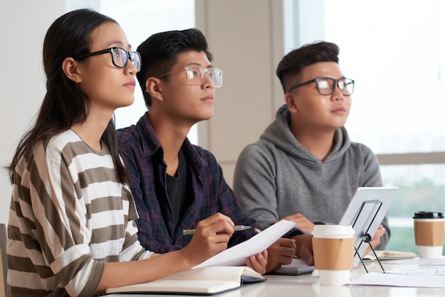 Asian Students at Classroom