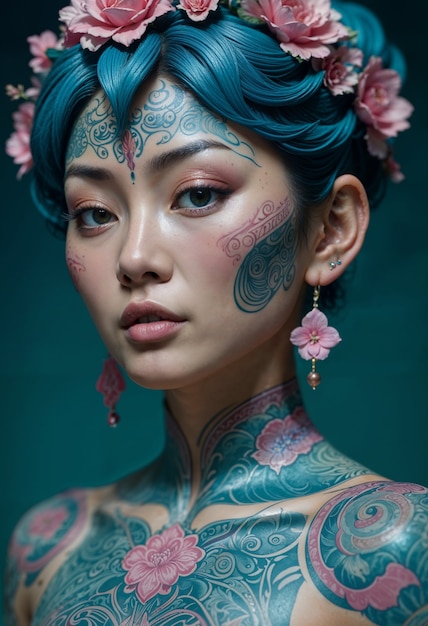 Asian tattoed girl