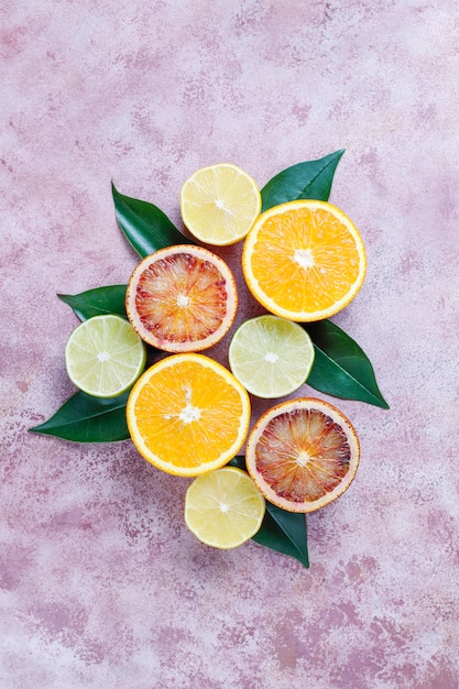 Free Photo assorted fresh-citrus fruits