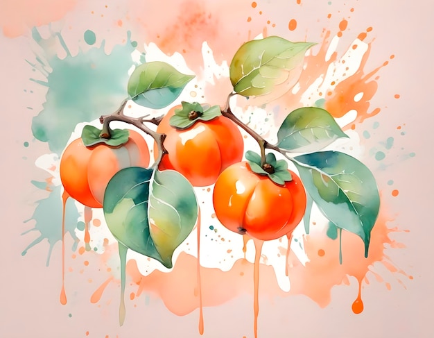 Free photo assortment of delicious watercolor fruits