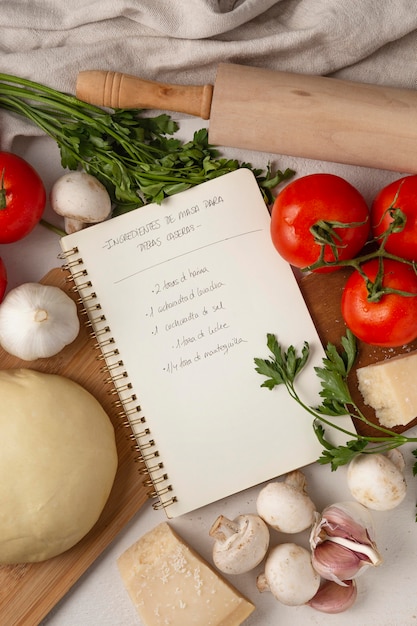 Assortment of different delicious ingredients