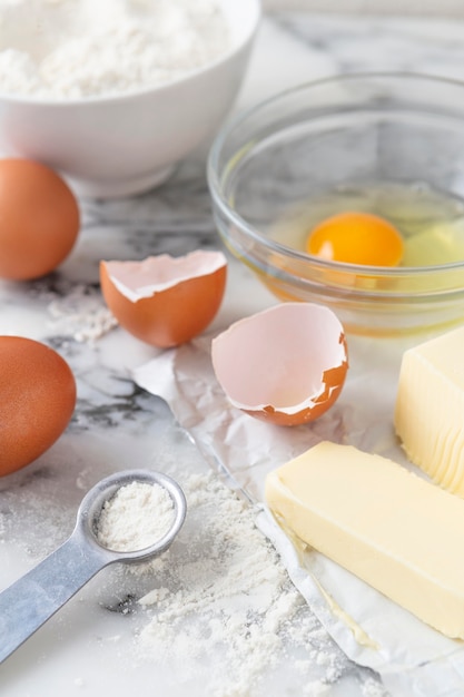 Assortment of different ingredients for a delicious recipe