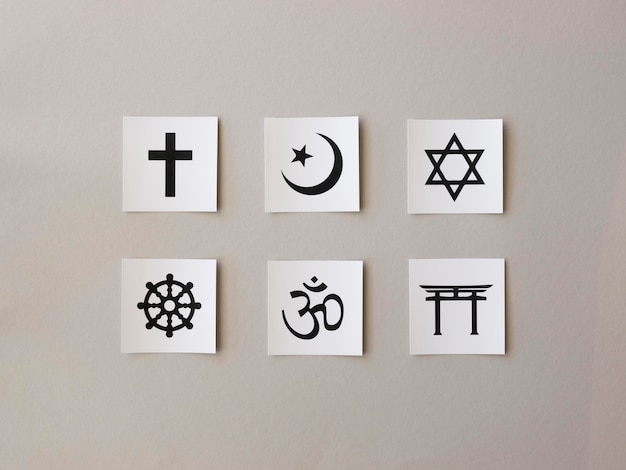 Free photo assortment of religious symbols