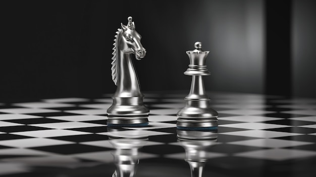 Free Photo assortment of simple chess pieces