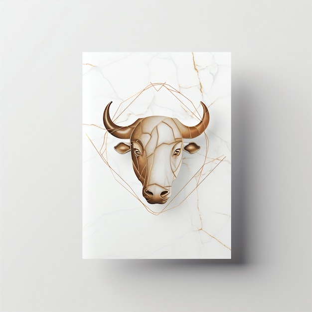 Free Photo astrology concept with taurus drawing