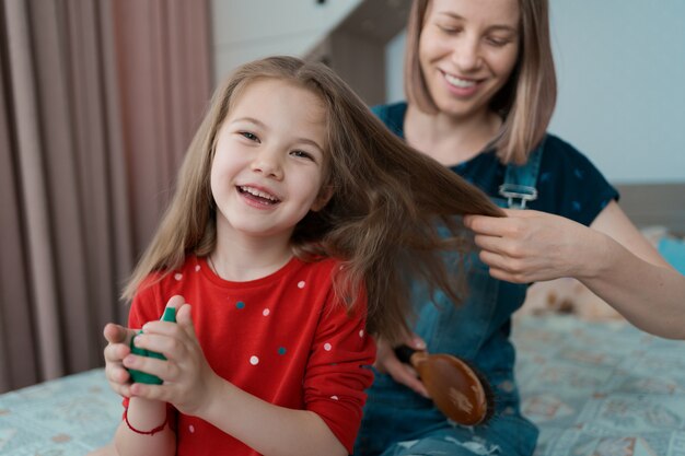 Aunt spends time with her niece