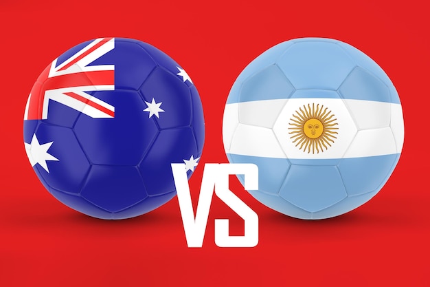 Free photo australia vs argentina football