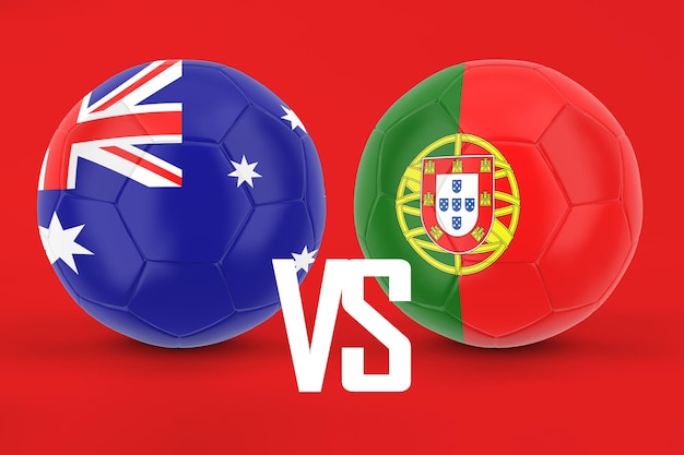 Free photo australia vs portugal football