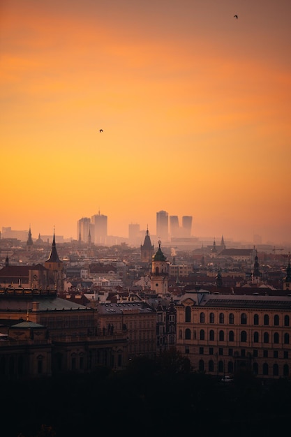 Autumn morning in Prague