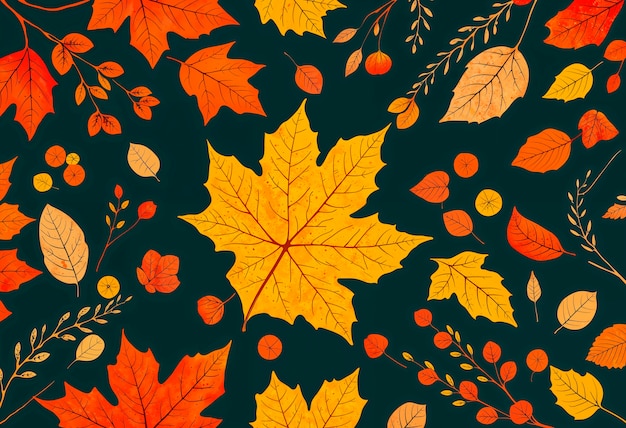 Autumn patterned  background