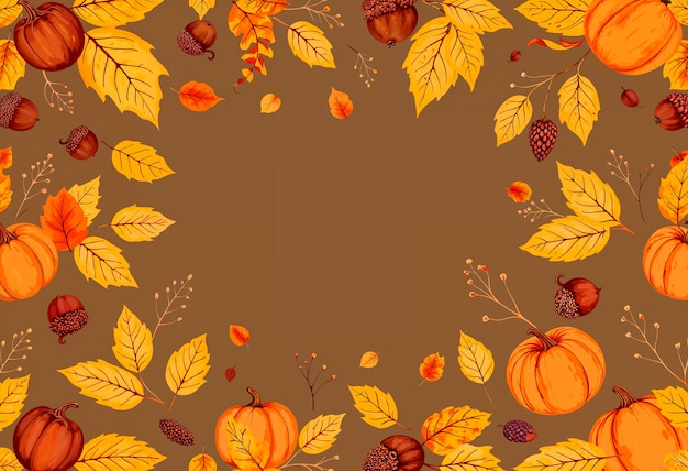 Autumn patterned  background