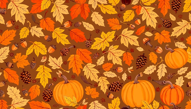 Free photo autumn patterned  background