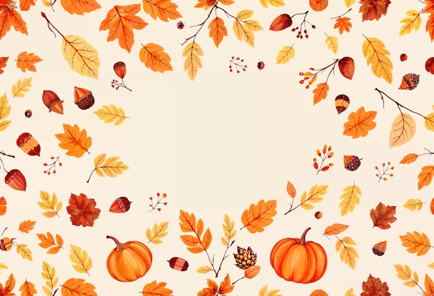 Autumn patterned  background