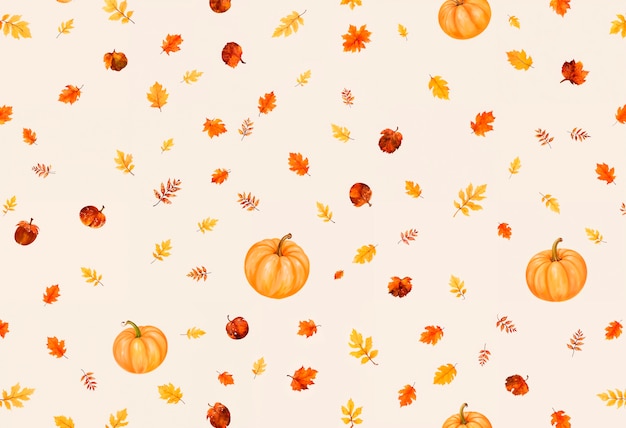 Free Photo autumn patterned  background