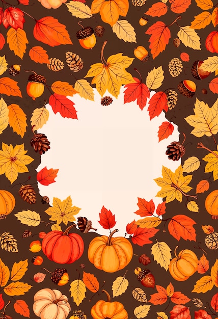 Free Photo autumn patterned  background