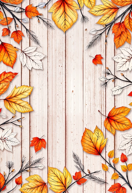 Free photo autumn patterned  background