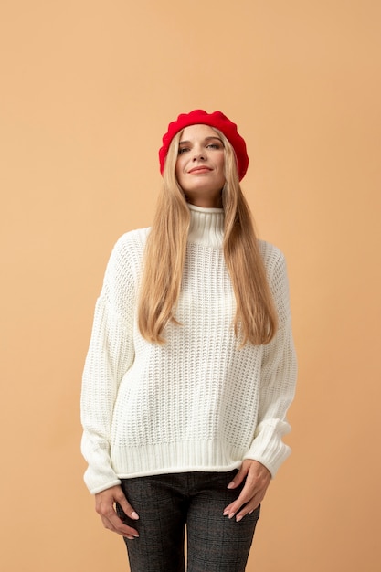 Autumn person with beautiful hat