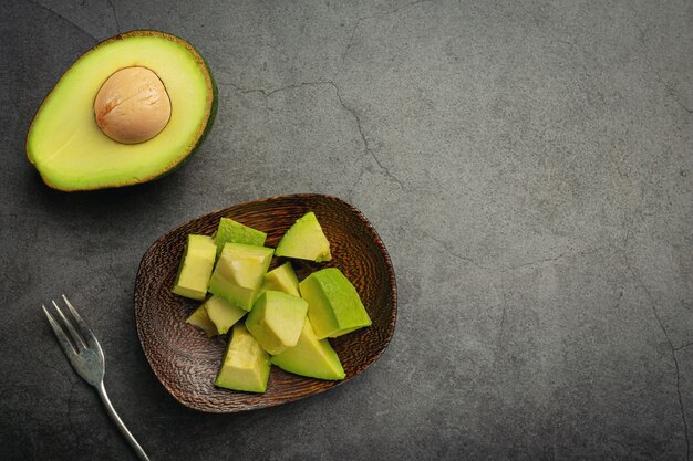 Avocado Products made from avocados  Food nutrition concept.