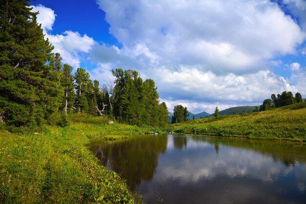 Ayryk lakes in Altai mountains