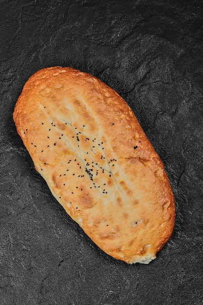 Free photo azerbaijani homemade wheaten bread.