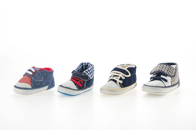 Free photo baby boy shoes isolated