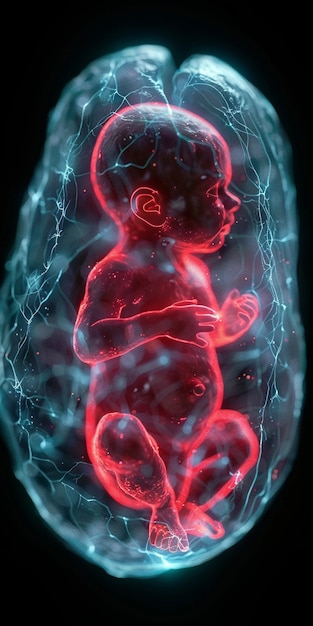 Free photo baby fetus in the womb