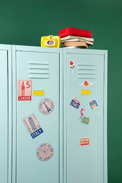 Free Photo back to school concept with various supplies