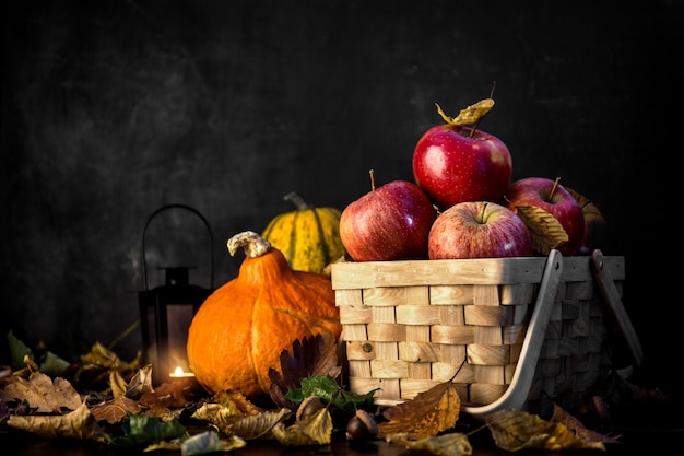 Free Photo background of autumnal harvest