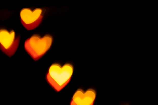 Free photo background bokeh red hearts