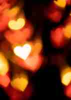 Free photo background bokeh red hearts