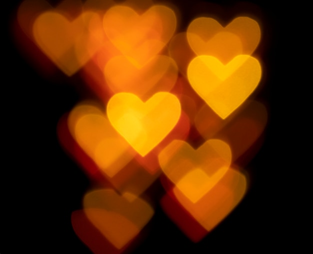 Free photo background bokeh red hearts