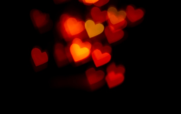 Free photo background bokeh red hearts