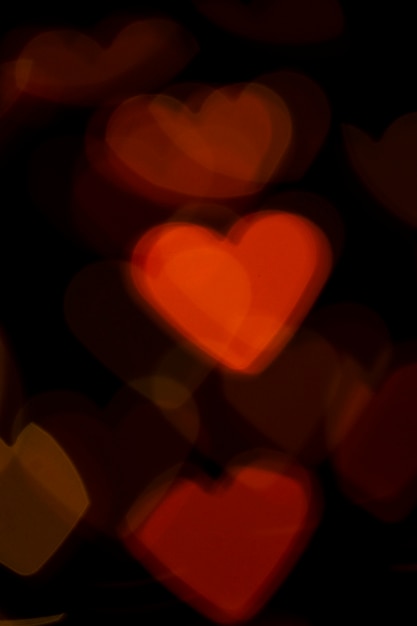 Free photo background bokeh red hearts