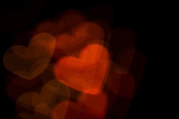 Free Photo background bokeh red hearts