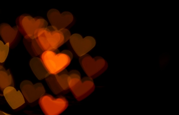 Free photo background bokeh red hearts