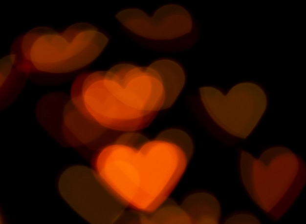 Free photo background bokeh red hearts